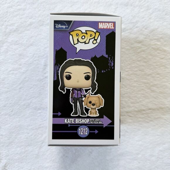 Funko Pop! TV Marvel: Hawkeye - Kate Bishop with Lucky The Pizza Dog #1212 - Picture 2 of 6